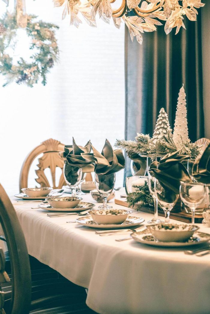 Champagne glass napkin fold