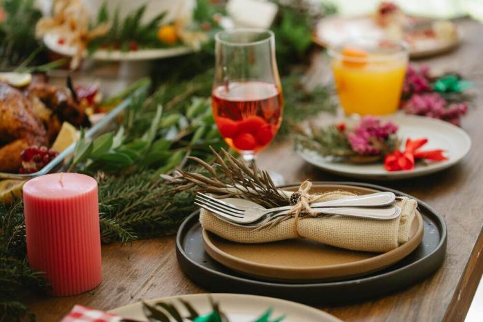 The fold and tie napkin fold