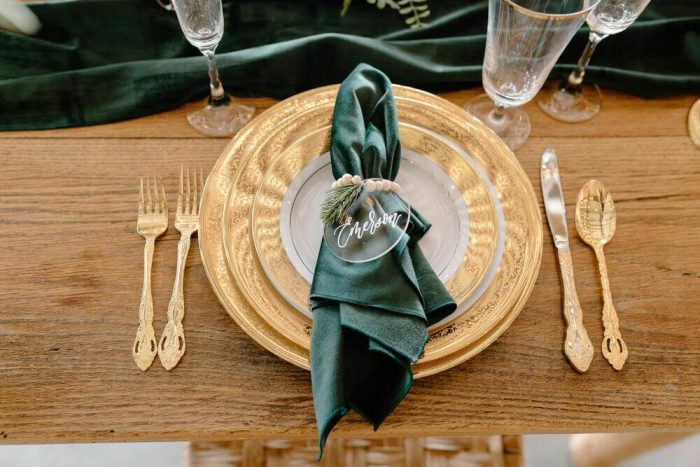 The pinch and pull napkin fold