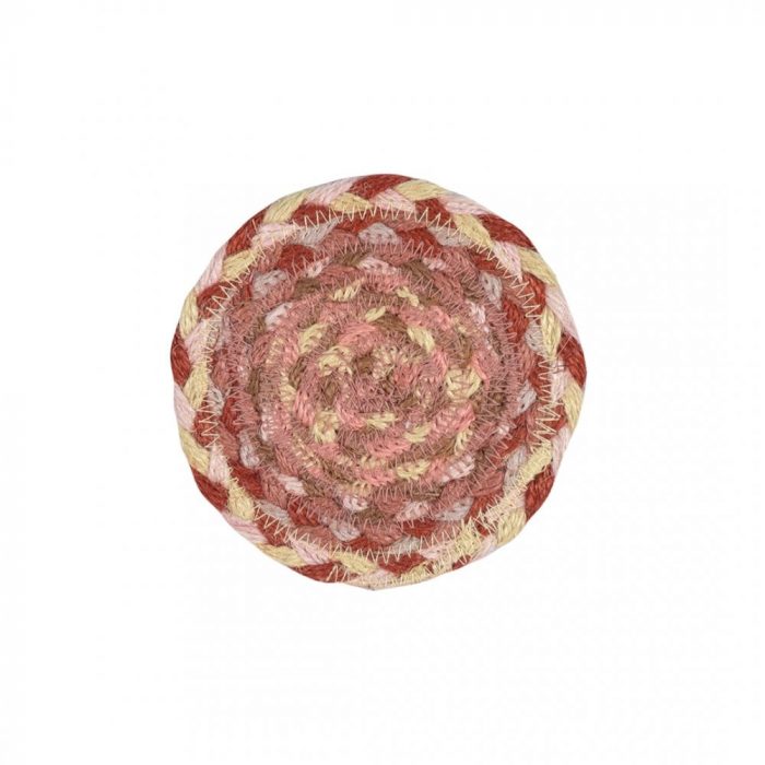 The Braided Rug Company
Coral Round Jute Braided Coasters Set of 6