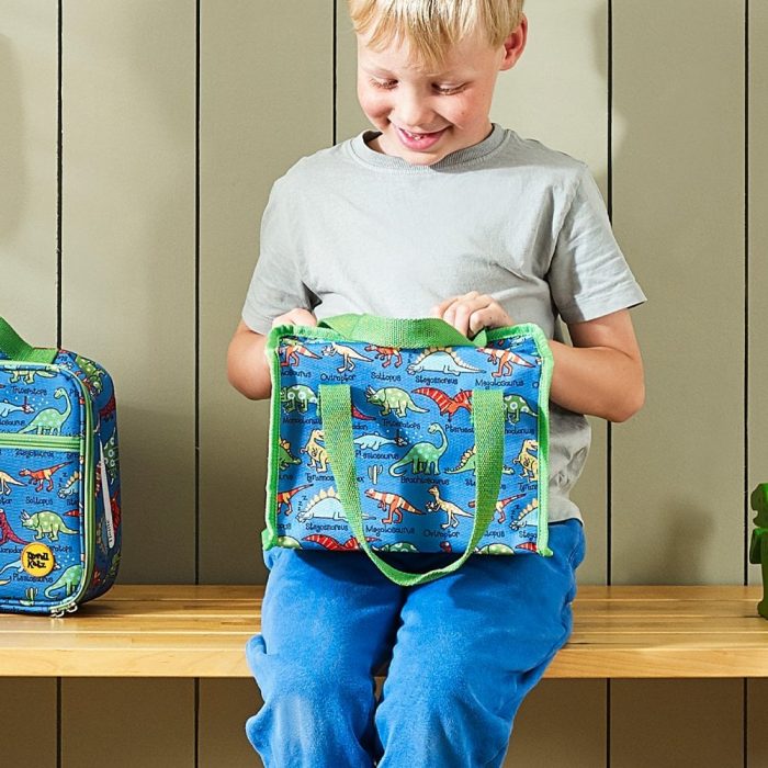Child with a Tyrrell Katz
Dinosaurs Insulated Folding Lunch Tote