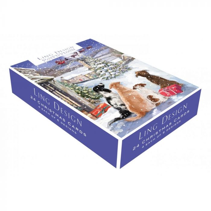 Ling Design
Christmas Snowy Box of 24 Christmas Cards