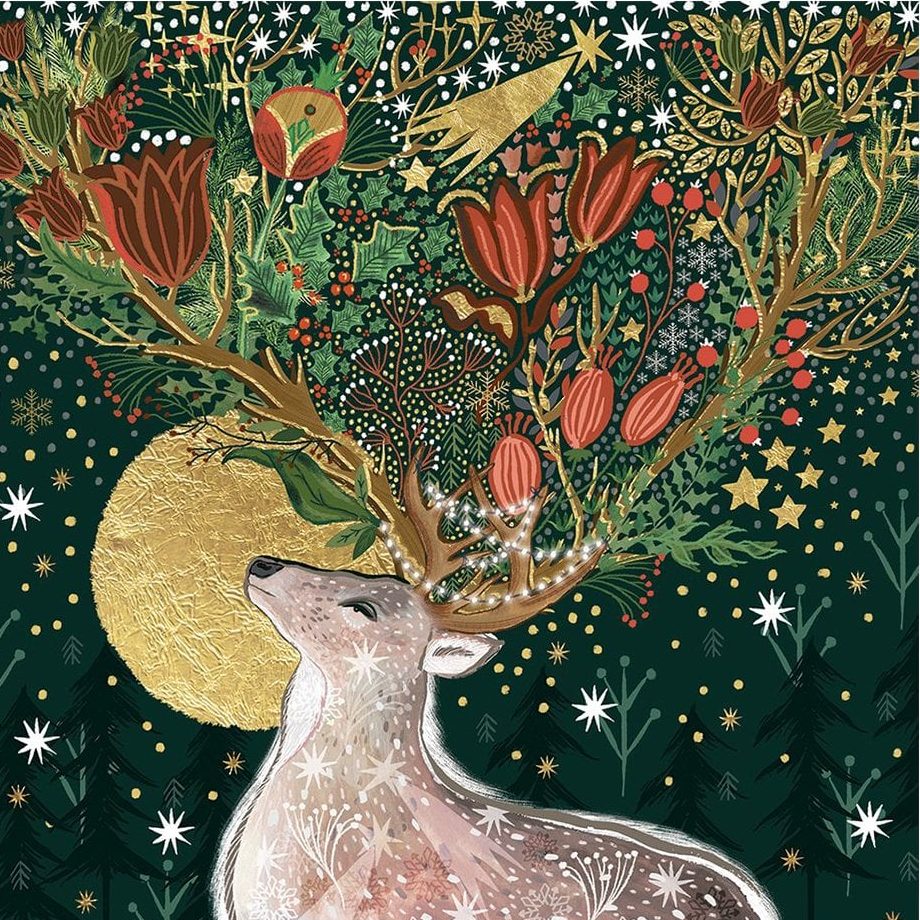 Museums & Galleries King of the Forest Pack of 5 Christmas Cards