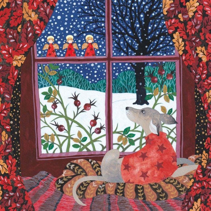 Museums & Galleries Watching The Snow Pack of 8 Charity Christmas Cards