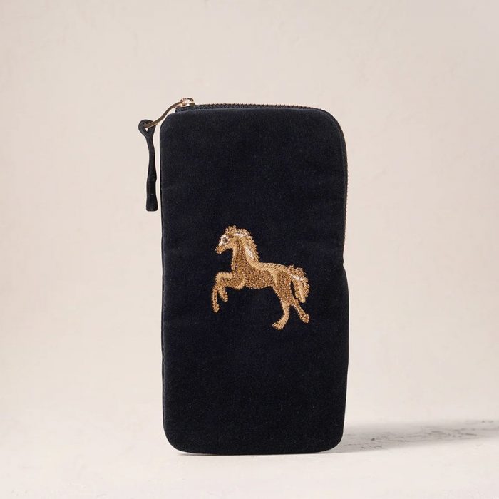 Elizabeth Scarlett
Wild Horses Velvet Glasses Case - Charcoal