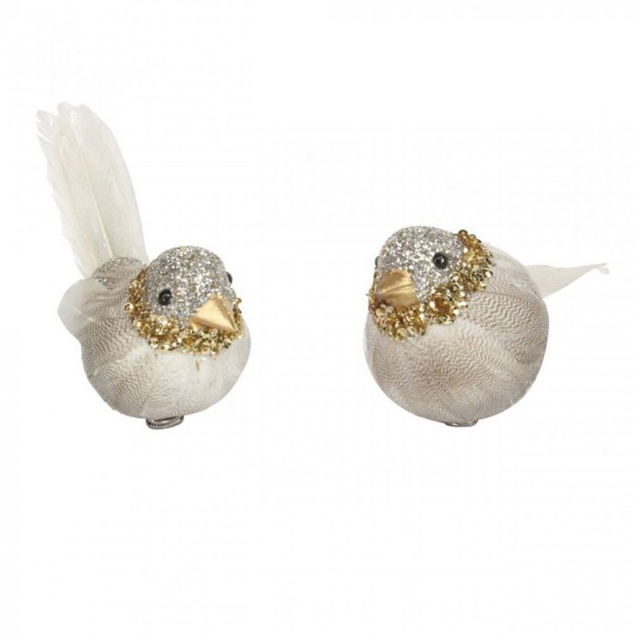 Gisela Graham
Pale Gold & Silver Sparkle Feather Bird Clip Decoration
