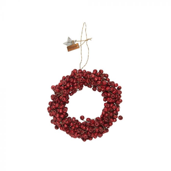 Ib Laursen
Red Beaded Wooden Wreath