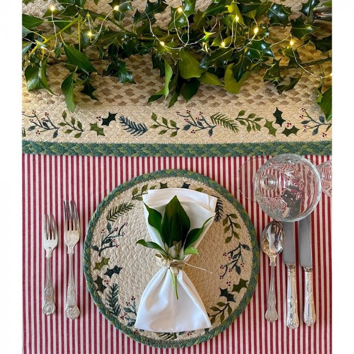The Braided Rug Company
Christmas Jute Braided Table Runner & Placemat