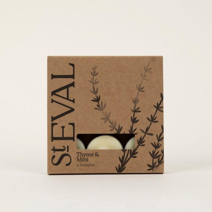 St. Eval
Thyme & Mint Scented Tealights