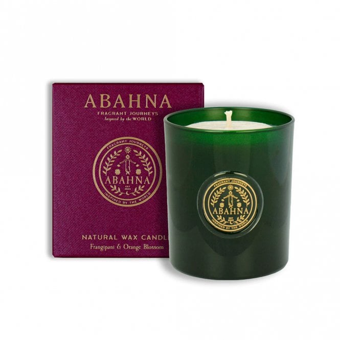 Abahna Frangipani & Orange Blossom Natural Wax Candle