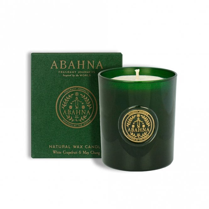 Abahna White Grapefruit & May Chang Natural Wax Candle