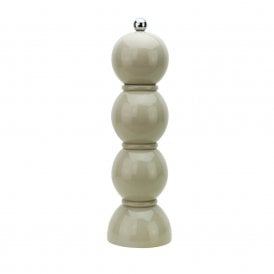 Cappuccino Lacquer Bobbin Salt or Pepper Mill Grinder