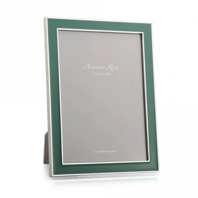 Addison Ross Fern Green Enamel & Silver Frame 4 x 6 Inch