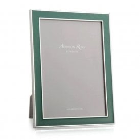 Fern Green Enamel & Silver Frame 5 x 7 Inch