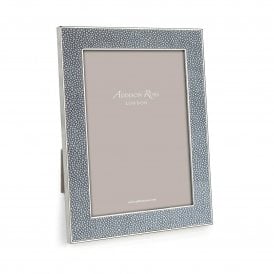Grey Shagreen & Silver Frame 5 x 7 Inch