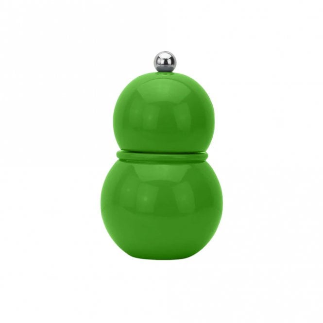 Addison Ross Leaf Green Lacquer Chubbie Salt or Pepper Mill Grinder