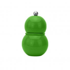 Leaf Green Lacquer Chubbie Salt or Pepper Mill Grinder
