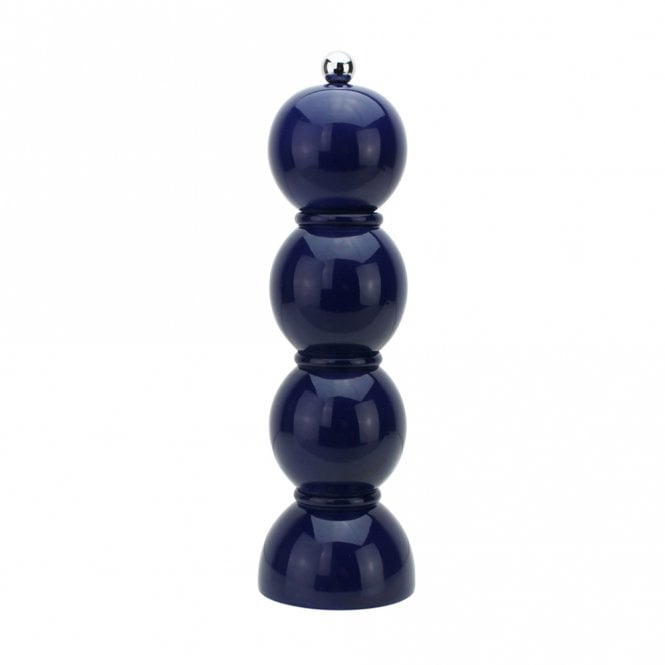 Addison Ross Navy Lacquer Bobbin Salt or Pepper Mill Grinder