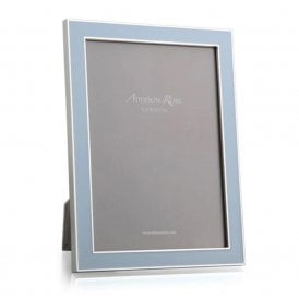Powder Blue Enamel & Silver Photo Frame 8 x 10 Inch