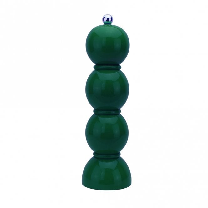 Addison Ross Racing Green Lacquer Bobbin Salt or Pepper Mill Grinder
