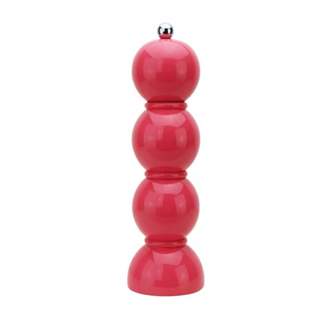 Addison Ross Watermelon Pink Lacquer Bobbin Salt or Pepper Mill Grinder