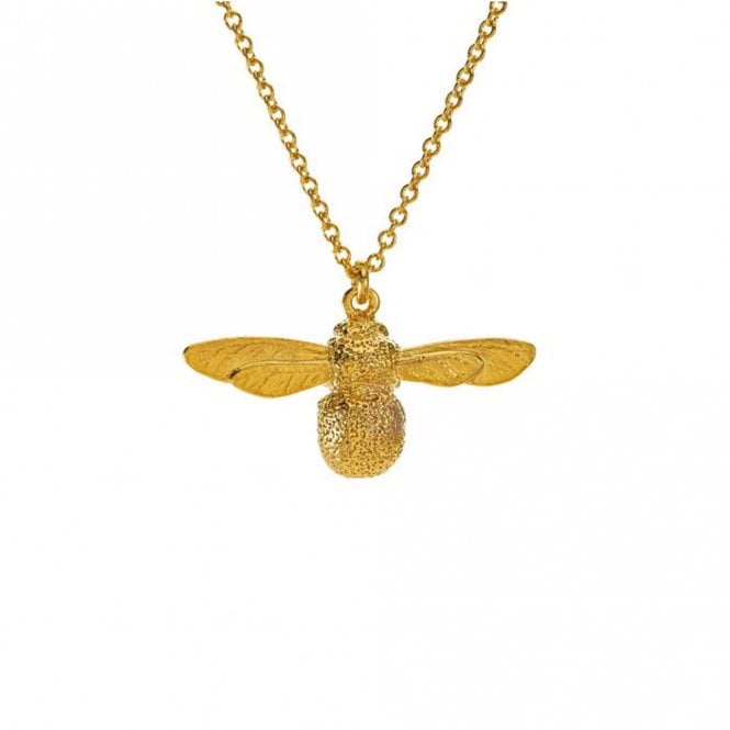 Alex Monroe 22ct Gold Plated Baby Bee Necklace
