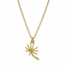 22ct Gold Plated Dandelion Fluff Necklace