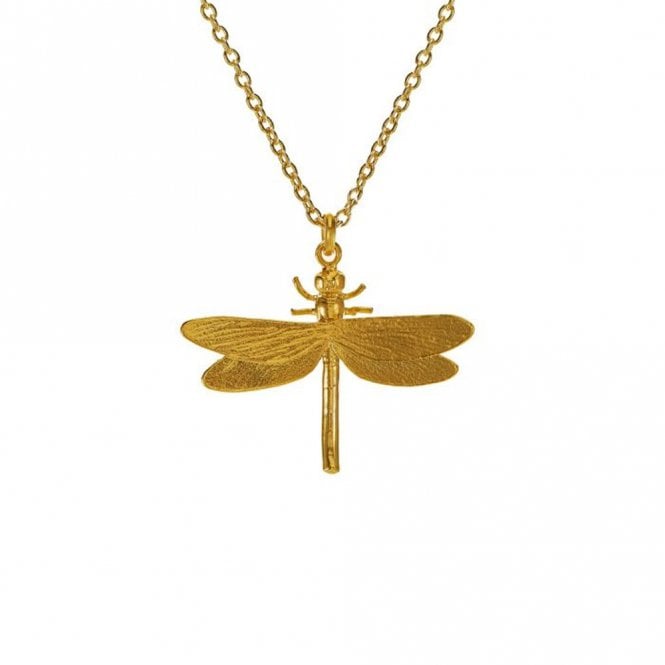 Alex Monroe 22ct Gold Plated Dragonfly Necklace