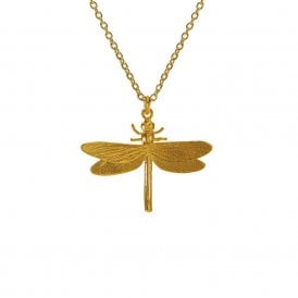 22ct Gold Plated Dragonfly Necklace