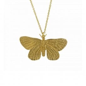 22ct Gold Plated Duke of Burgundy Butterfly Necklace