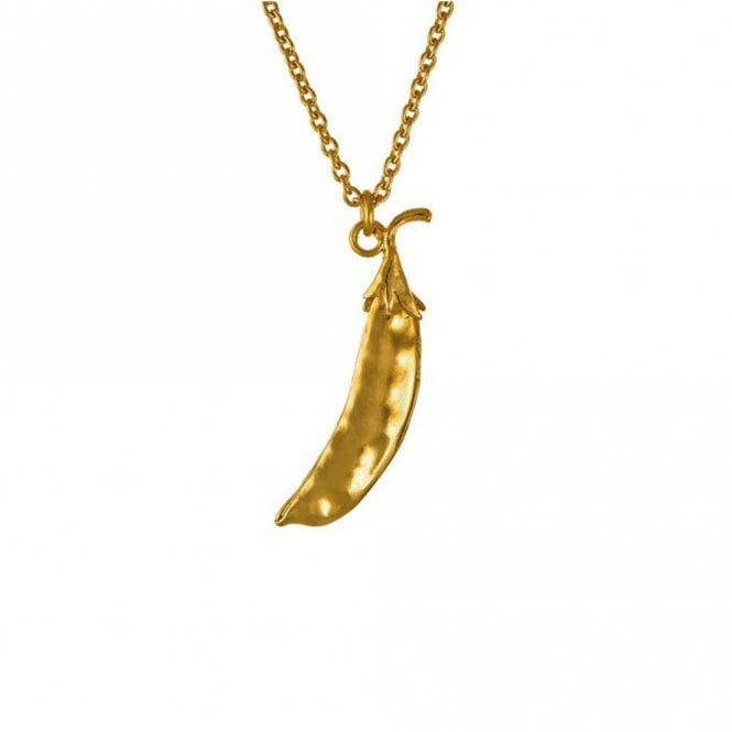 Alex Monroe 22ct Gold Plated Peapod Necklace