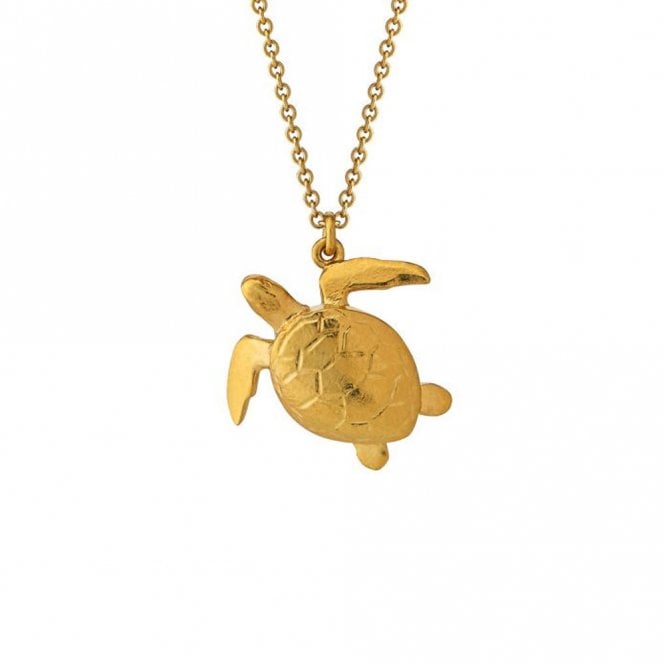 Alex Monroe 22ct Gold Plated Sea Turtle Necklace