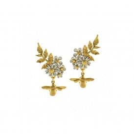 Posy Cluster Earrings with Bee