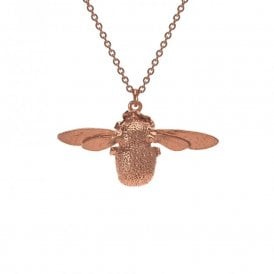 Rose Gold Plated Bumblebee Necklace
