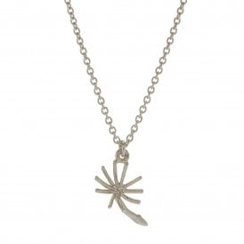 Silver Dandelion Fluff Necklace