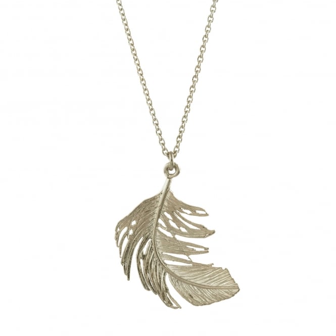 Alex Monroe Sterling Silver Big Feather Necklace