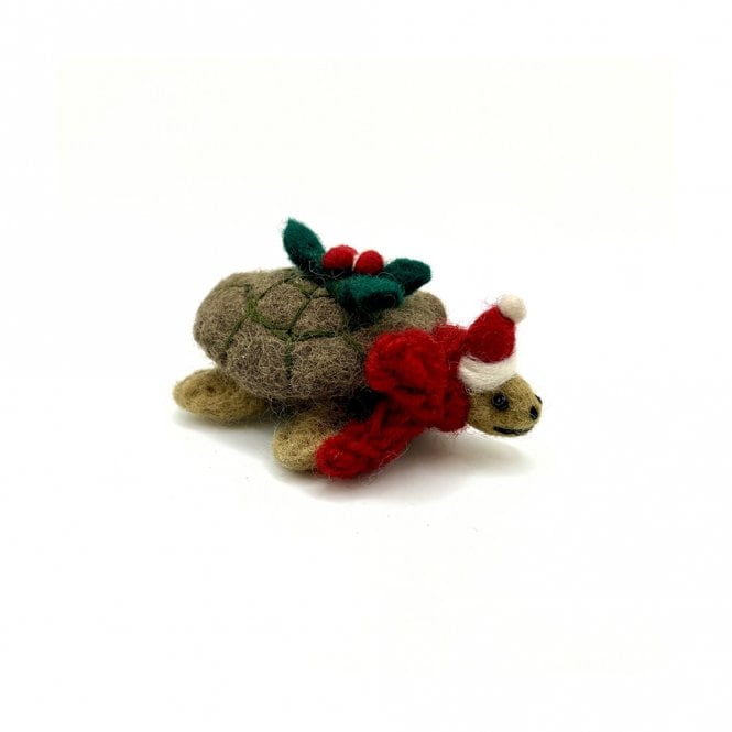 Amica Felt Mini Noel Tortoise Hanging Decoration