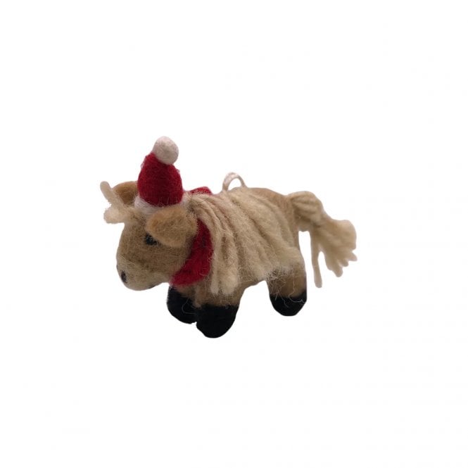 Amica Felt Mini Shetland Pony Hanging Decoration