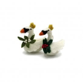 Mini Swimming Swan Hanging Decoration