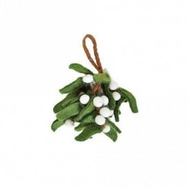 Mistletoe Sprig Felt Hanging Decoration