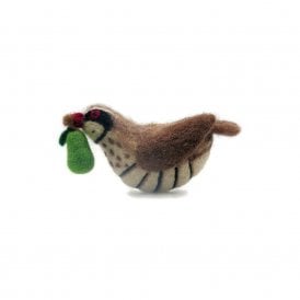 Partridge with Pear Hanging Decoration