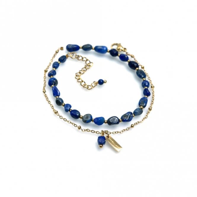 Annabella Moore Bottle Blue Lapis Gemstone Bracelet