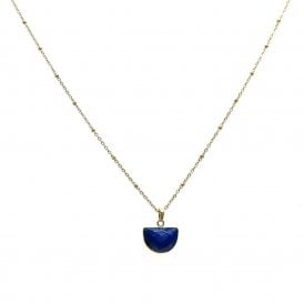 Bottle Blue Lapis Gemstone Necklace