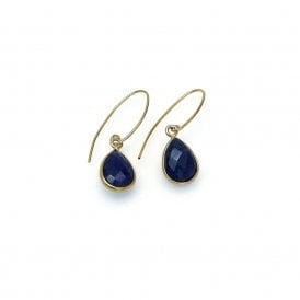 Dark Blue Lapis Earrings