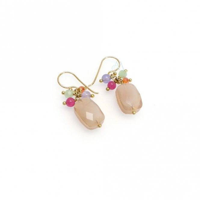 Annabella Moore Jade Crystals Silk & Stones Earrings