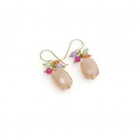Jade Crystals Silk & Stones Earrings