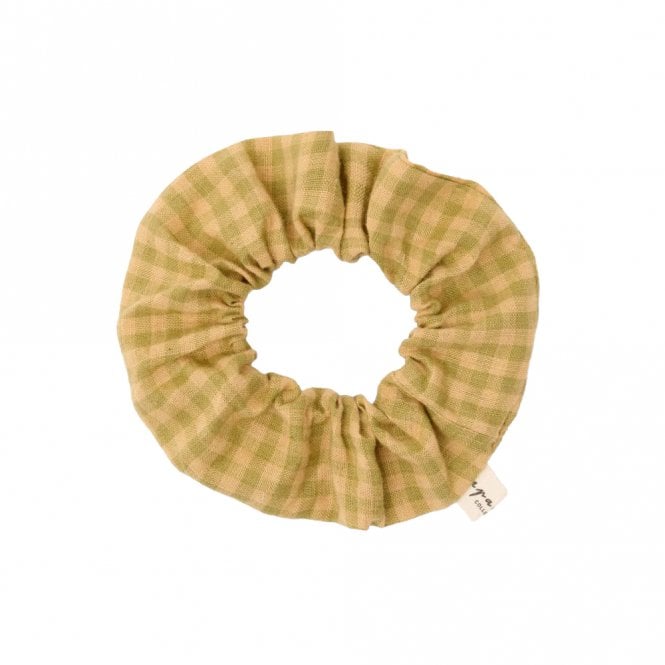 Apaches Collections Checkmate Khaki Scrunchie - Large