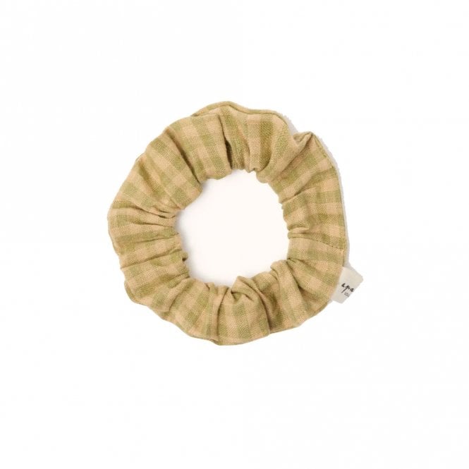 Apaches Collections Checkmate Khaki Scrunchie - Small