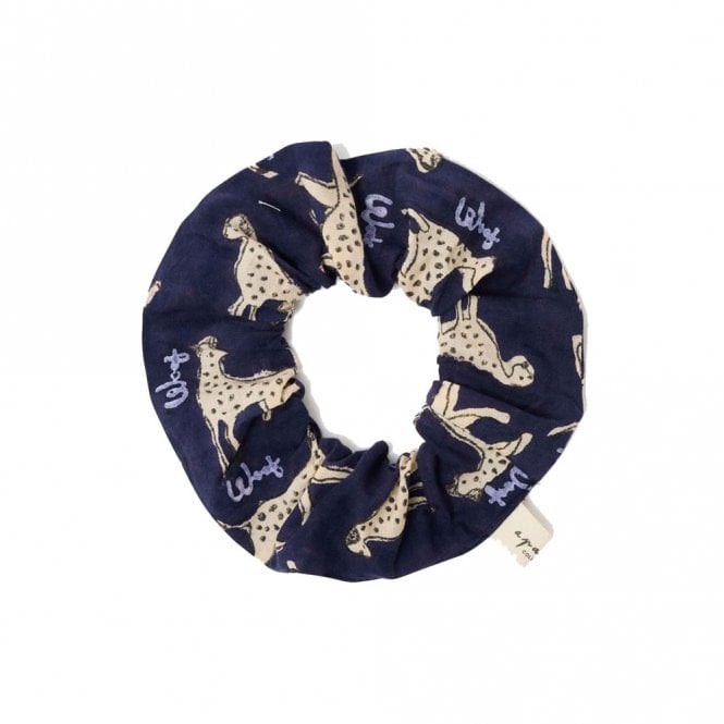 Apaches Collections Pongo Milky Way Navy Scrunchie - Large