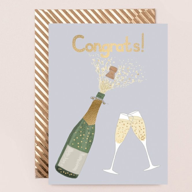 Apple & Clover Congratulations Gold Foiled Card